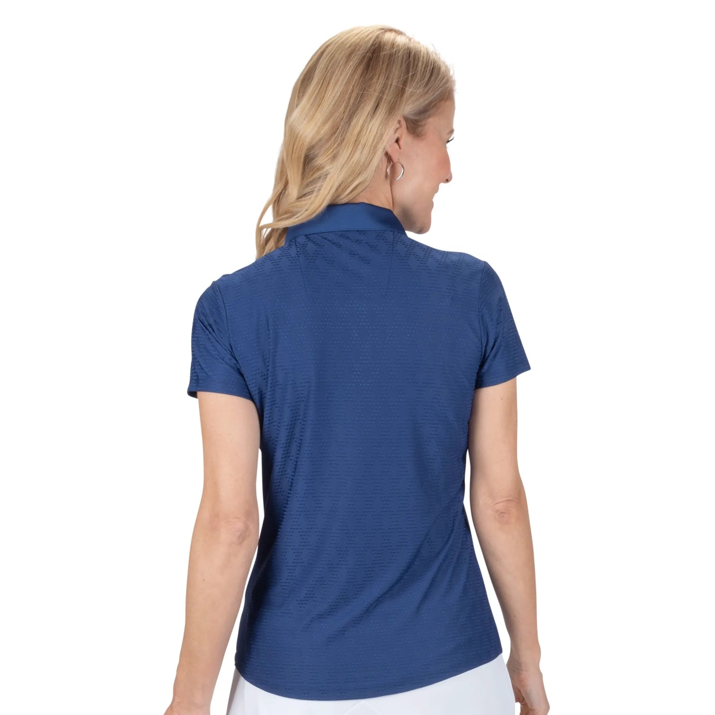 Nancy Lopez   Tempo Short Sleeve Polo Navy