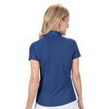 Nancy Lopez   Tempo Short Sleeve Polo Navy