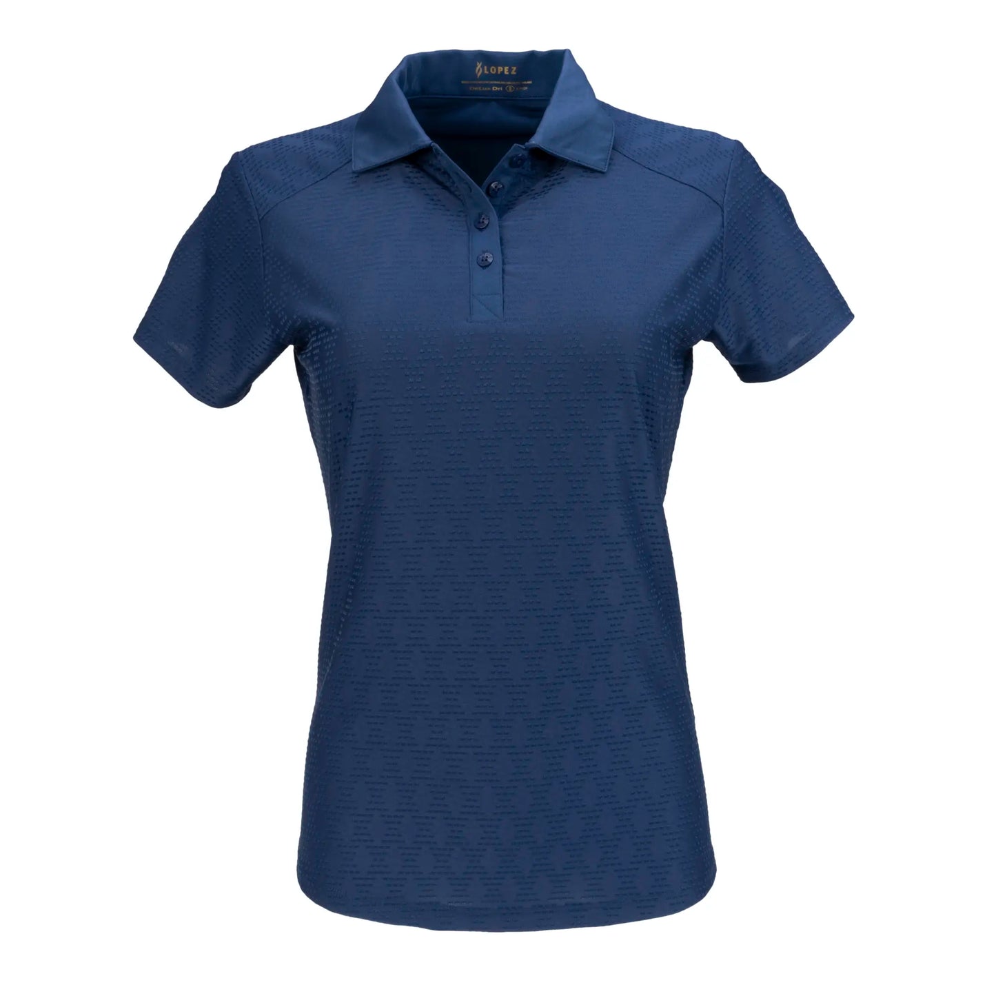 Nancy Lopez   Tempo Short Sleeve Polo Navy