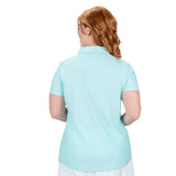 Nancy Lopez   Tempo Short Sleeve Polo Plus Ice