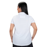 Nancy Lopez   Tempo Short Sleeve Polo Plus White