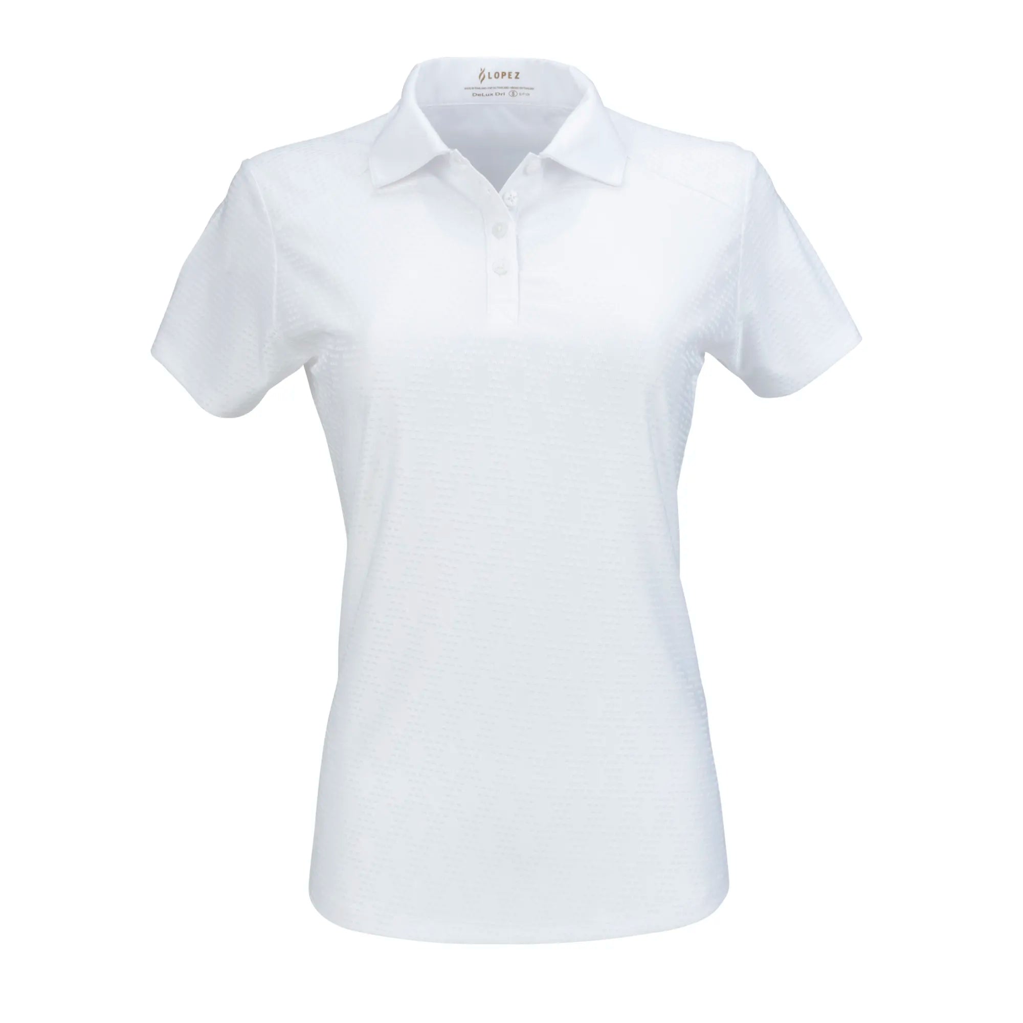 Nancy Lopez   Tempo Short Sleeve Polo White