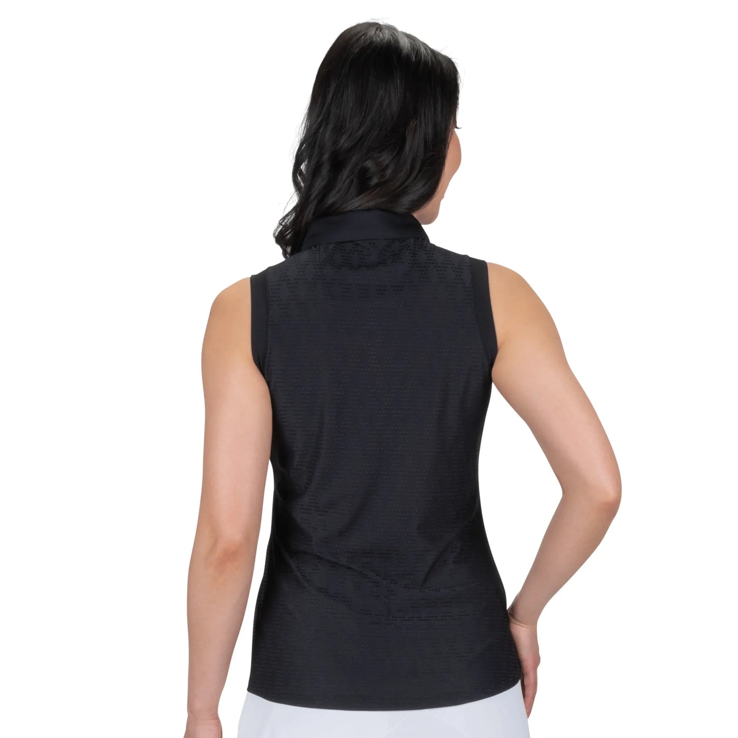Nancy Lopez   Tempo Sleeveless Polo Black