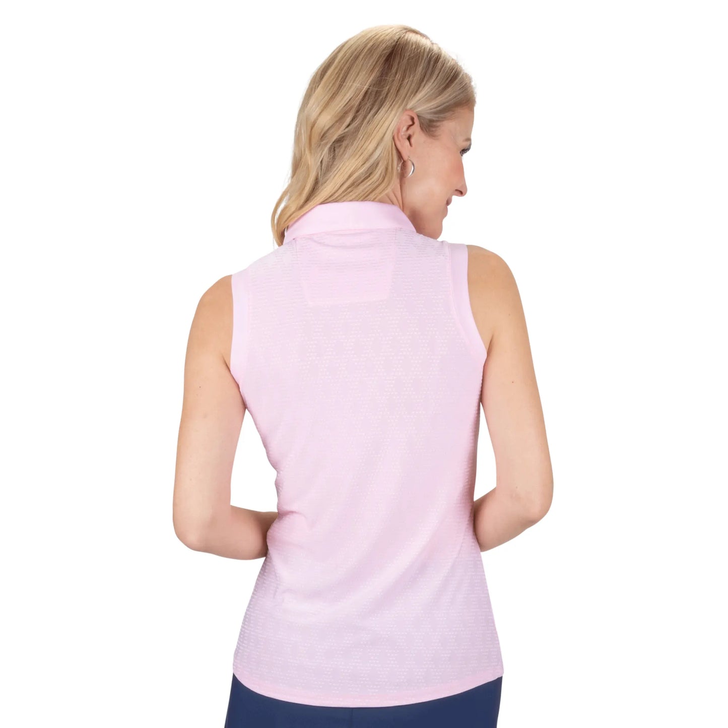 Nancy Lopez   Tempo Sleeveless Polo Burst