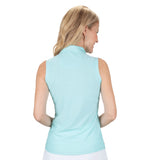 Nancy Lopez   Tempo Sleeveless Polo Ice