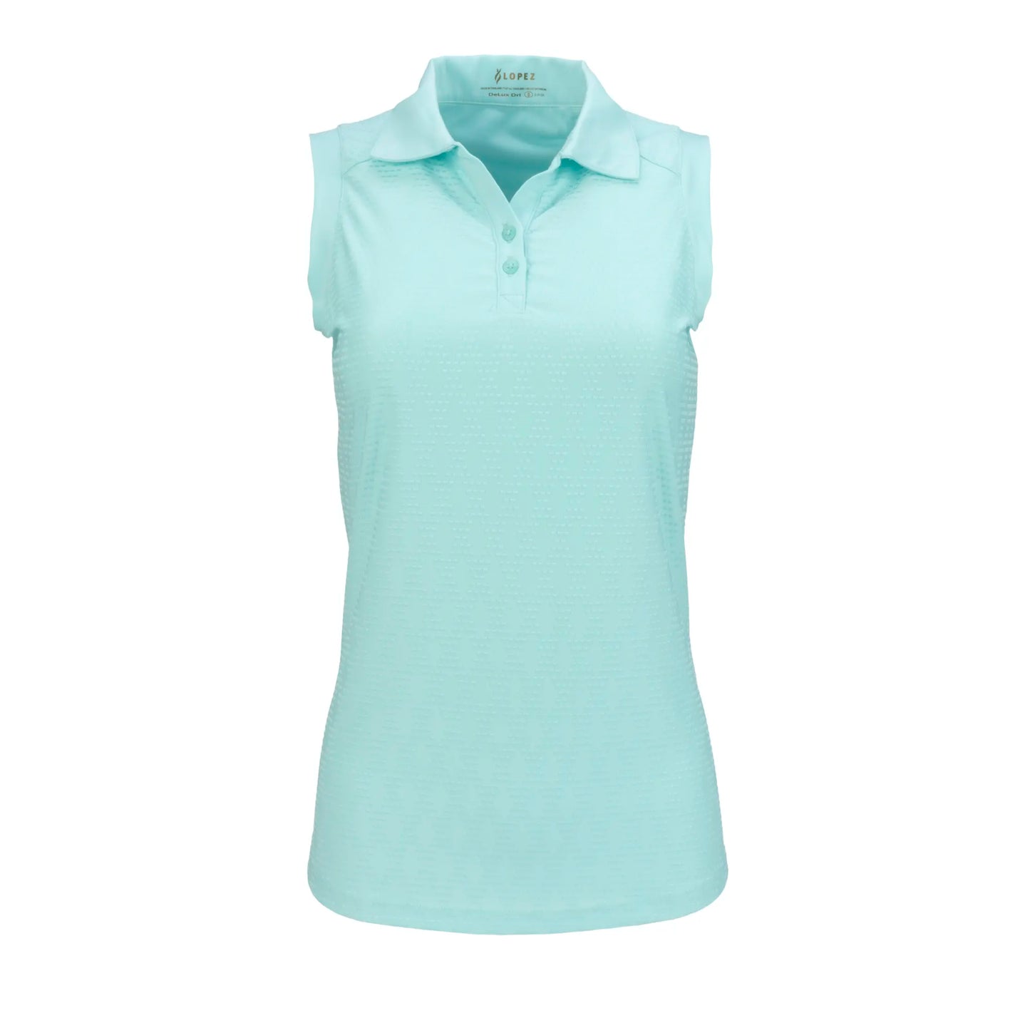 Nancy Lopez   Tempo Sleeveless Polo Ice