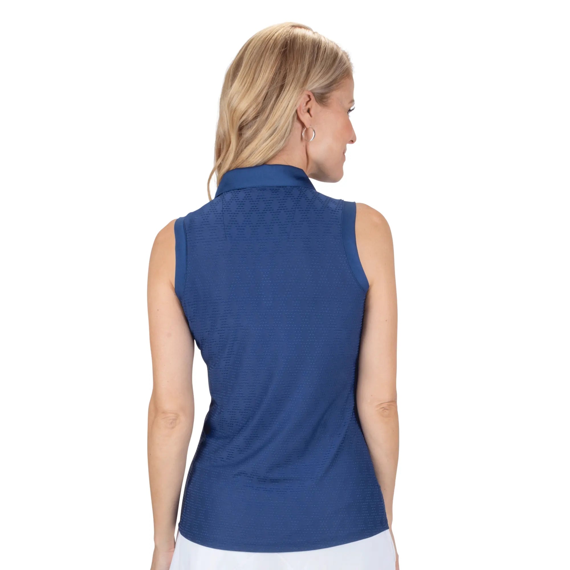 Nancy Lopez   Tempo Sleeveless Polo Navy