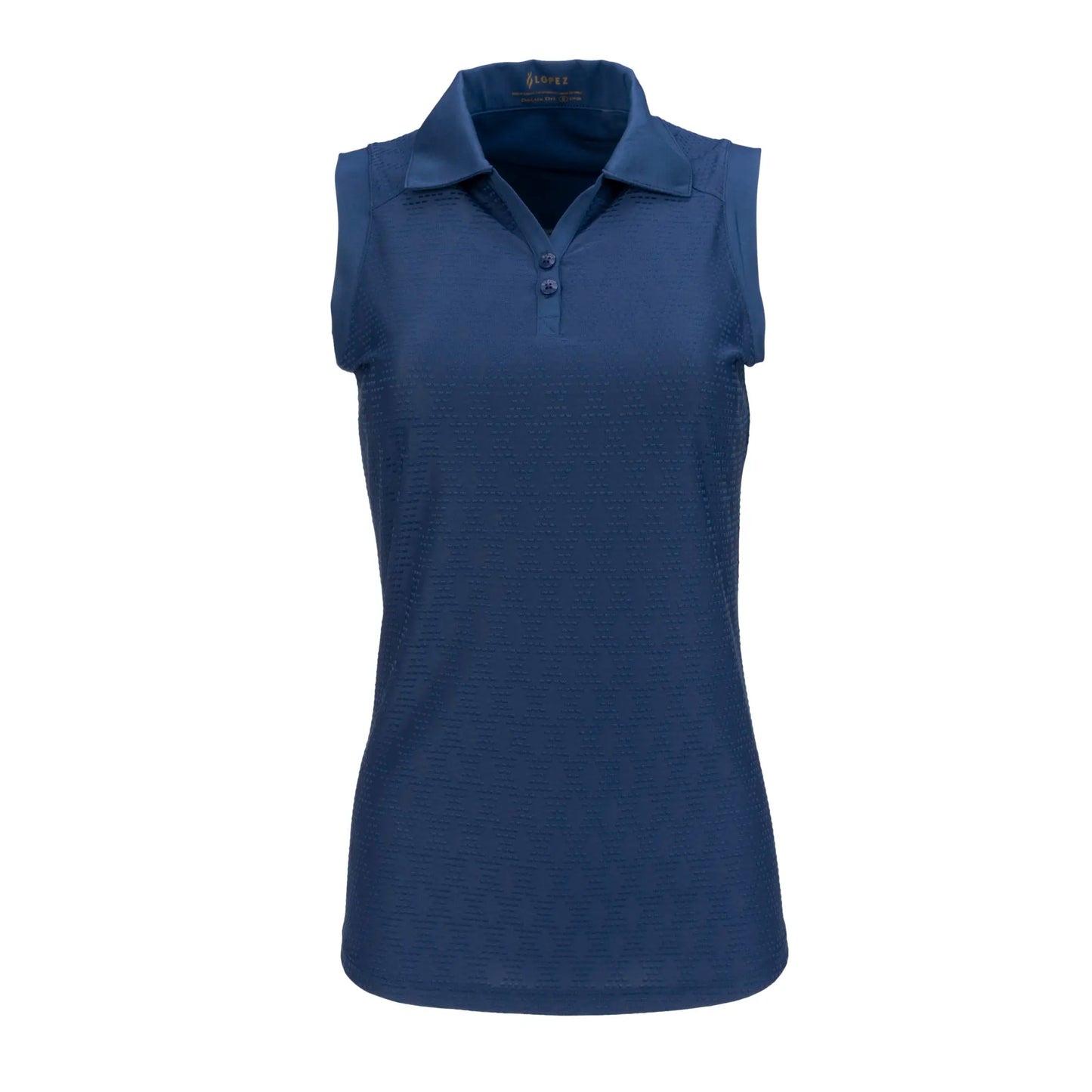 Nancy Lopez   Tempo Sleeveless Polo Navy