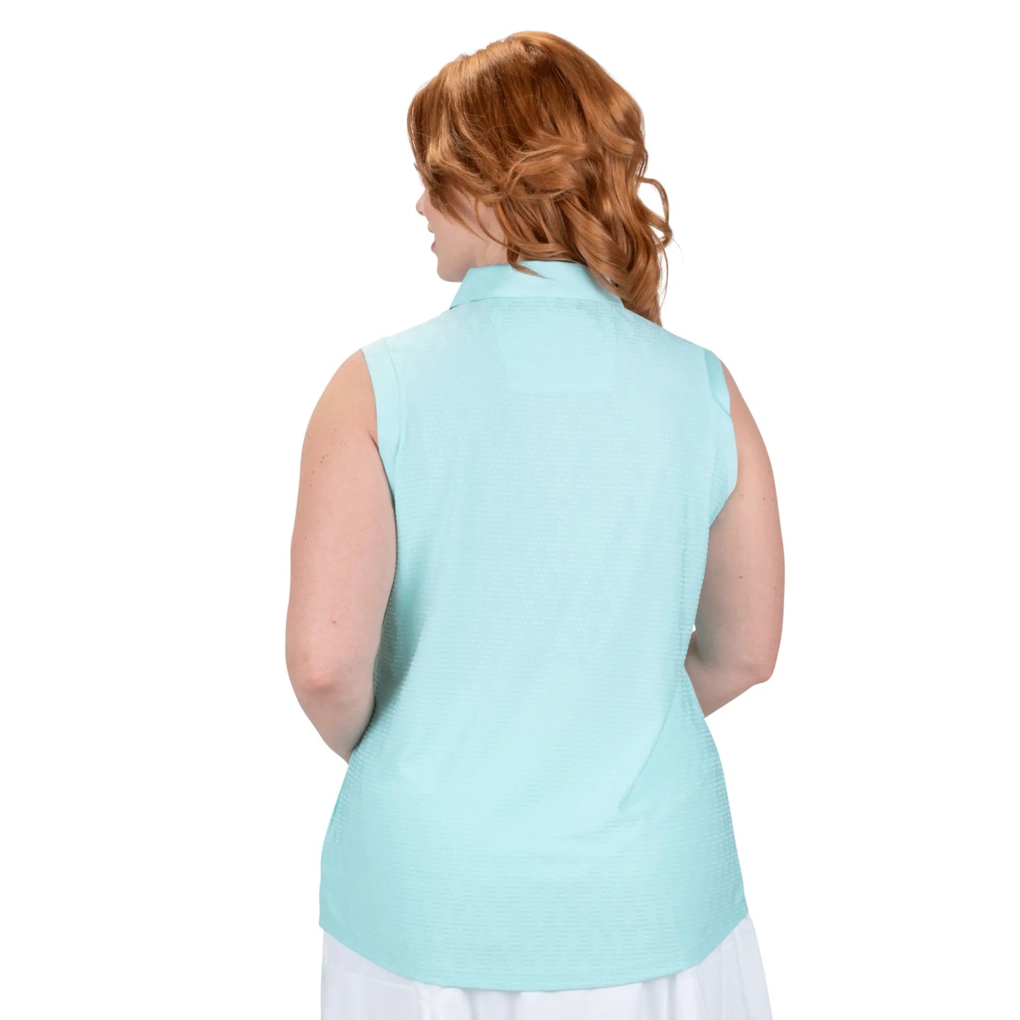 Nancy Lopez   Tempo Sleeveless Polo Plus Ice
