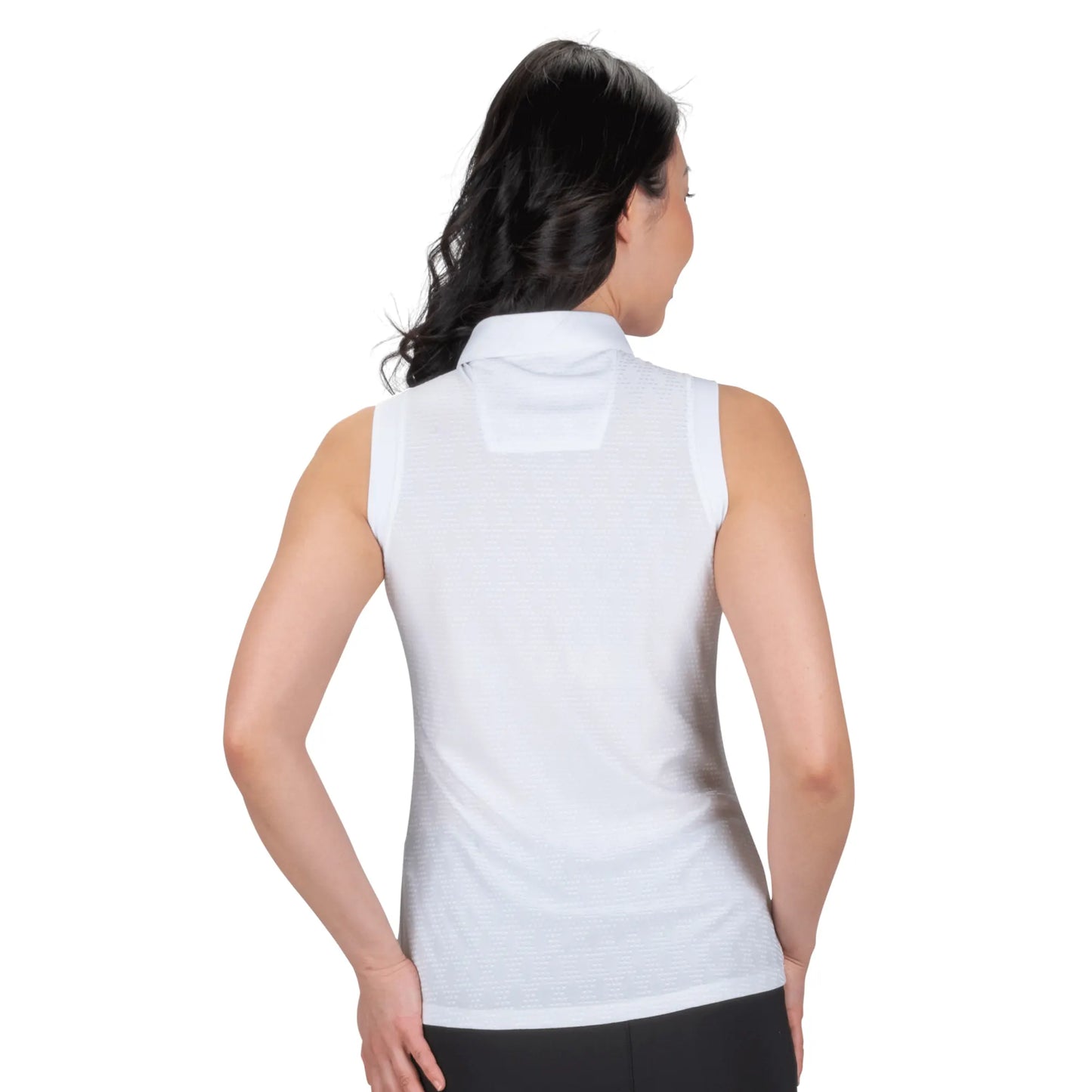 Nancy Lopez   Tempo Sleeveless Polo White