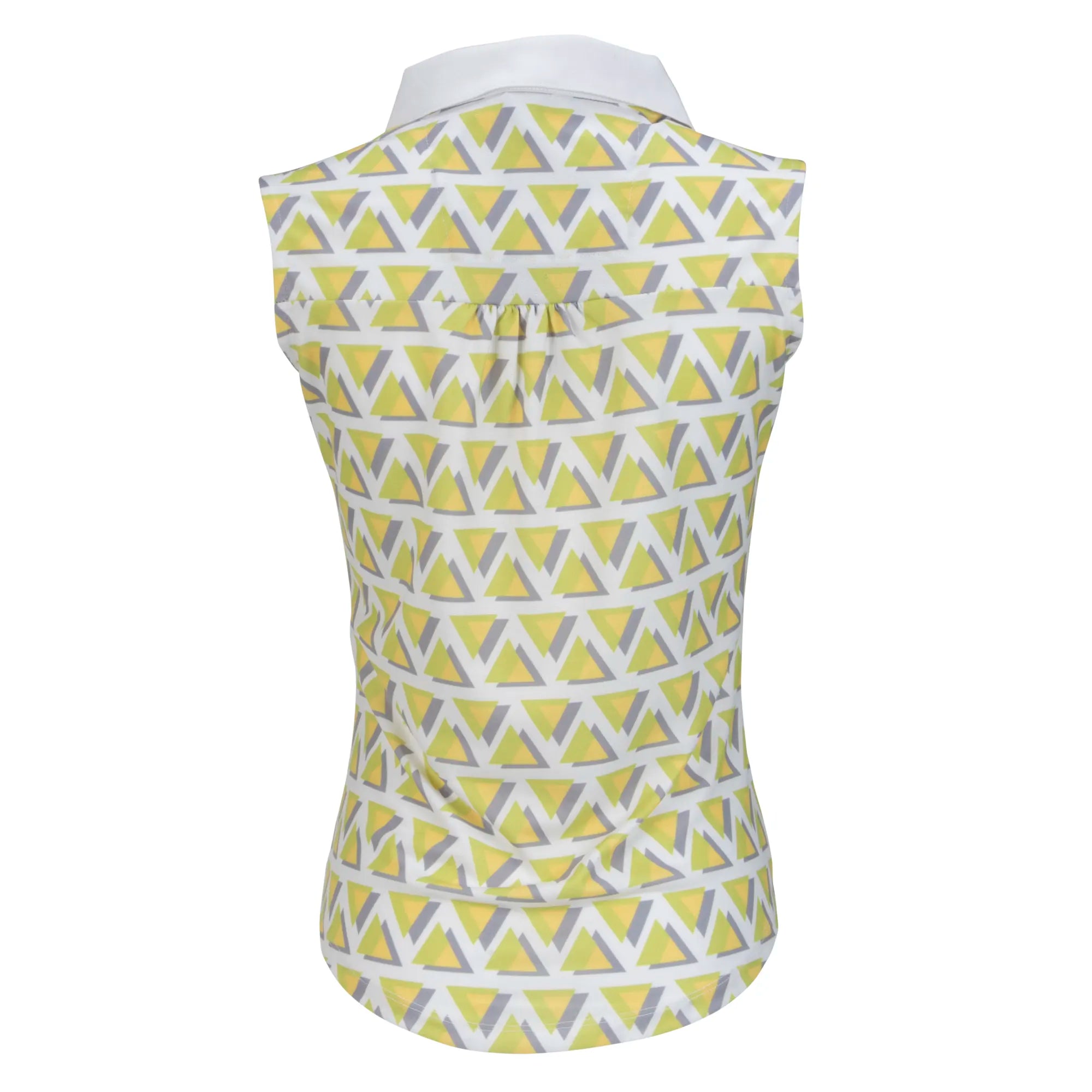 Nancy Lopez  Yuma Sleeveless Polo Plus White Multi