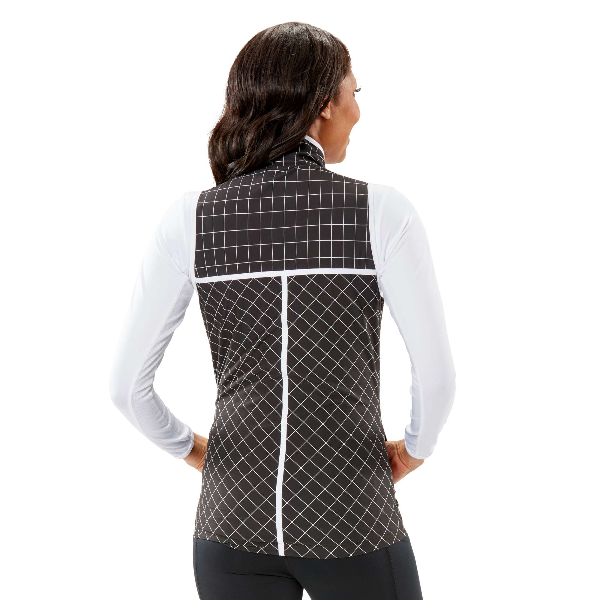 Nancy Lopez  Zippy Vest Black Multi