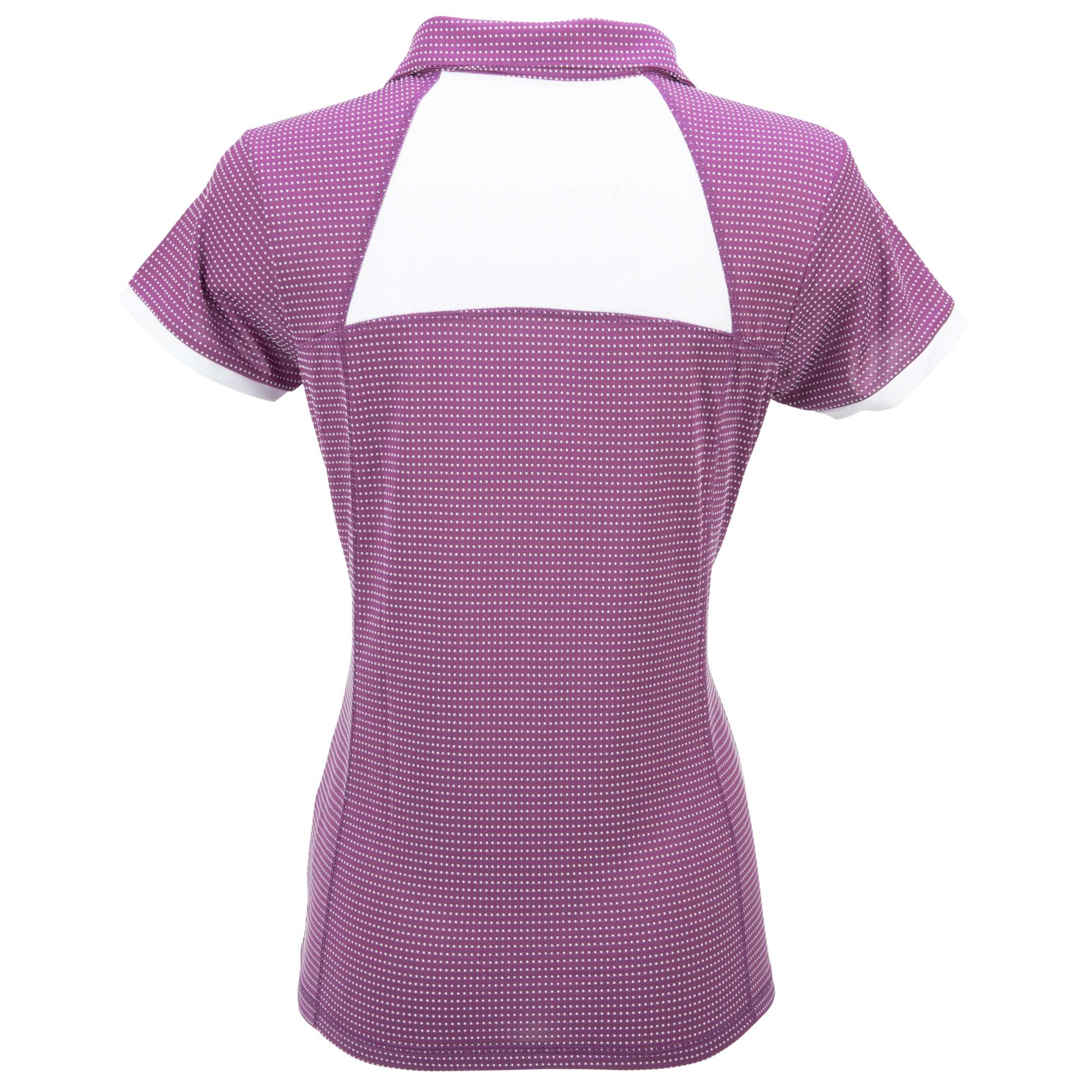 Nancy Lopez Zone Short Sleeve Polo - Iris/White