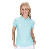 Nancy Lopez   Tempo Short Sleeve Polo Ice