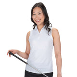 Nancy Lopez   Tempo Sleeveless Polo White