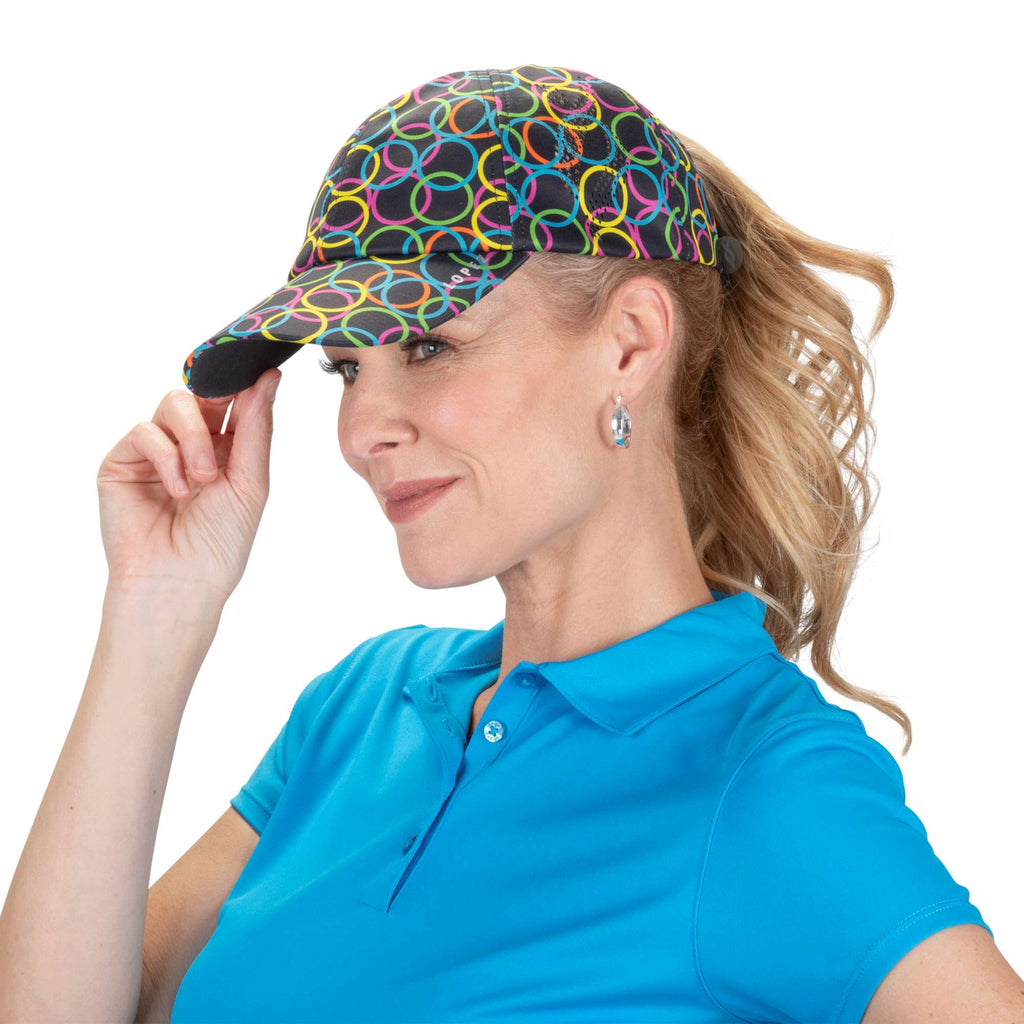 Nancy Lopez  Pony Hat Black Multi