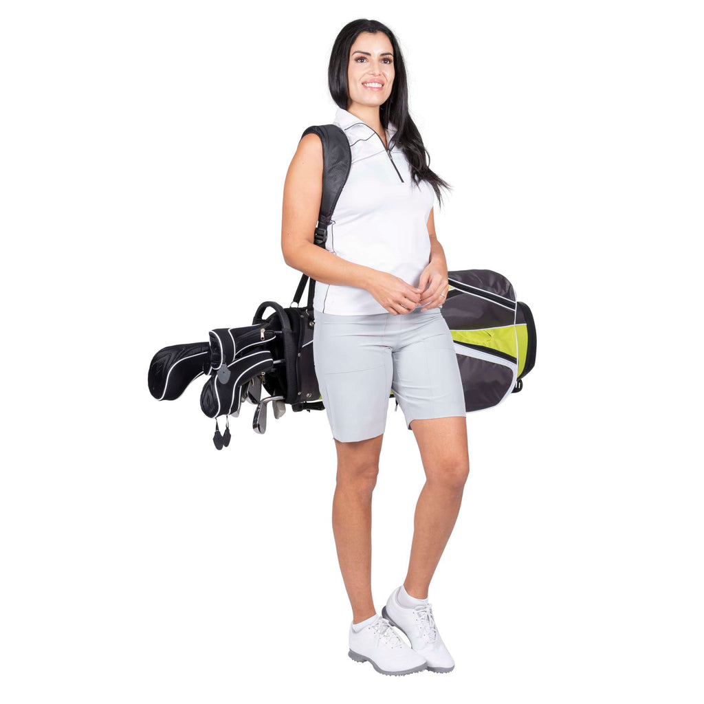 Nancy Lopez Ashley 18-piece Cart Bag Package Set - Flamingo