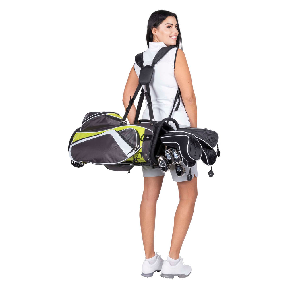 Nancy Lopez Ashley 18-piece Cart Bag Package Set - Flamingo