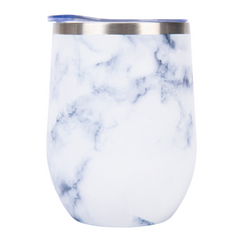 White Marble Insulated Wine Bag & Stopper