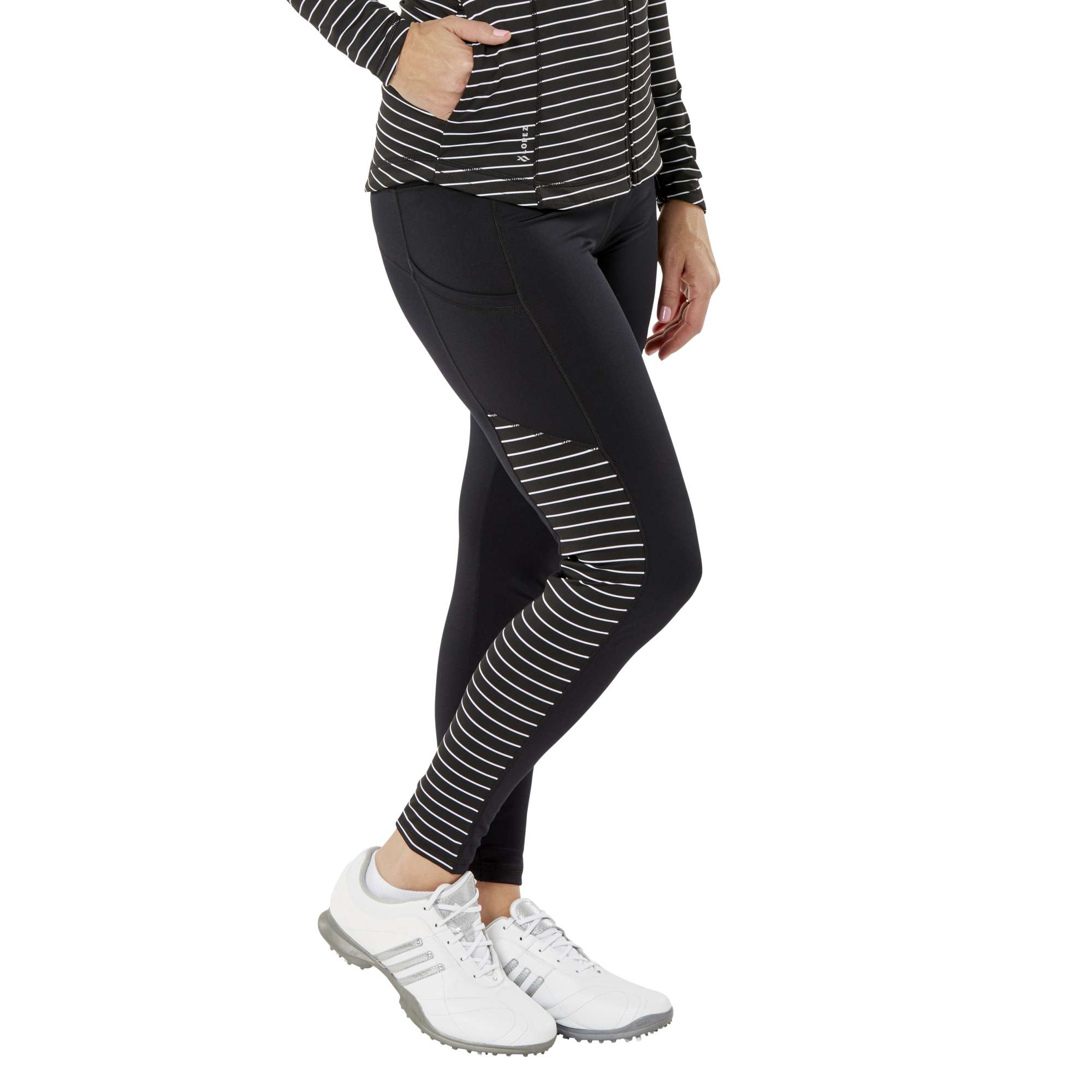 Nancy Lopez Power Legging Black/White – Nancy Lopez Golf