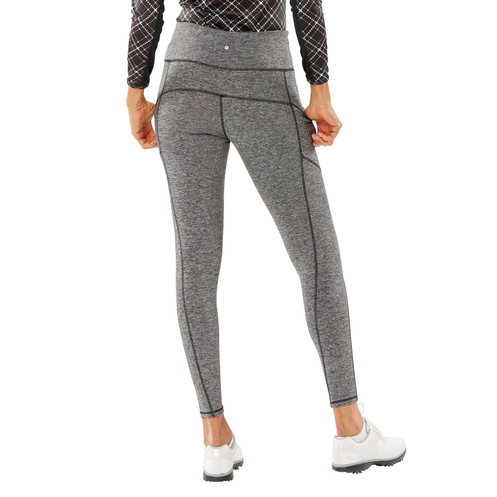 Nancy Lopez Ladies & Plus Size POWER Pull On Golf Leggings - ESSENTIALS  (Black)