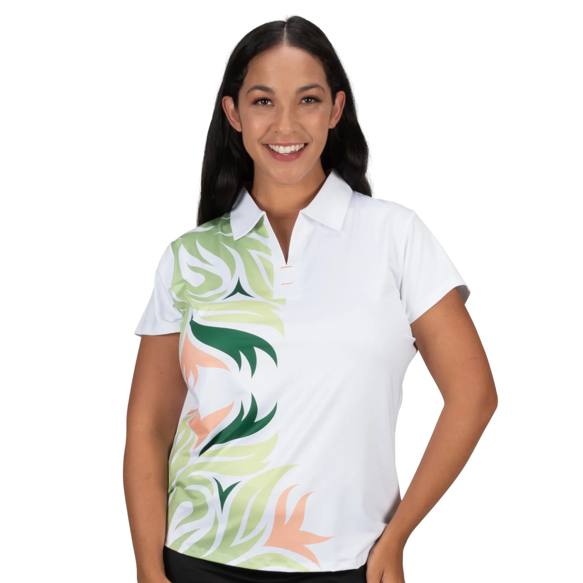 Nancy Lopez Golf Trinity Short Sleeve Polo Plus